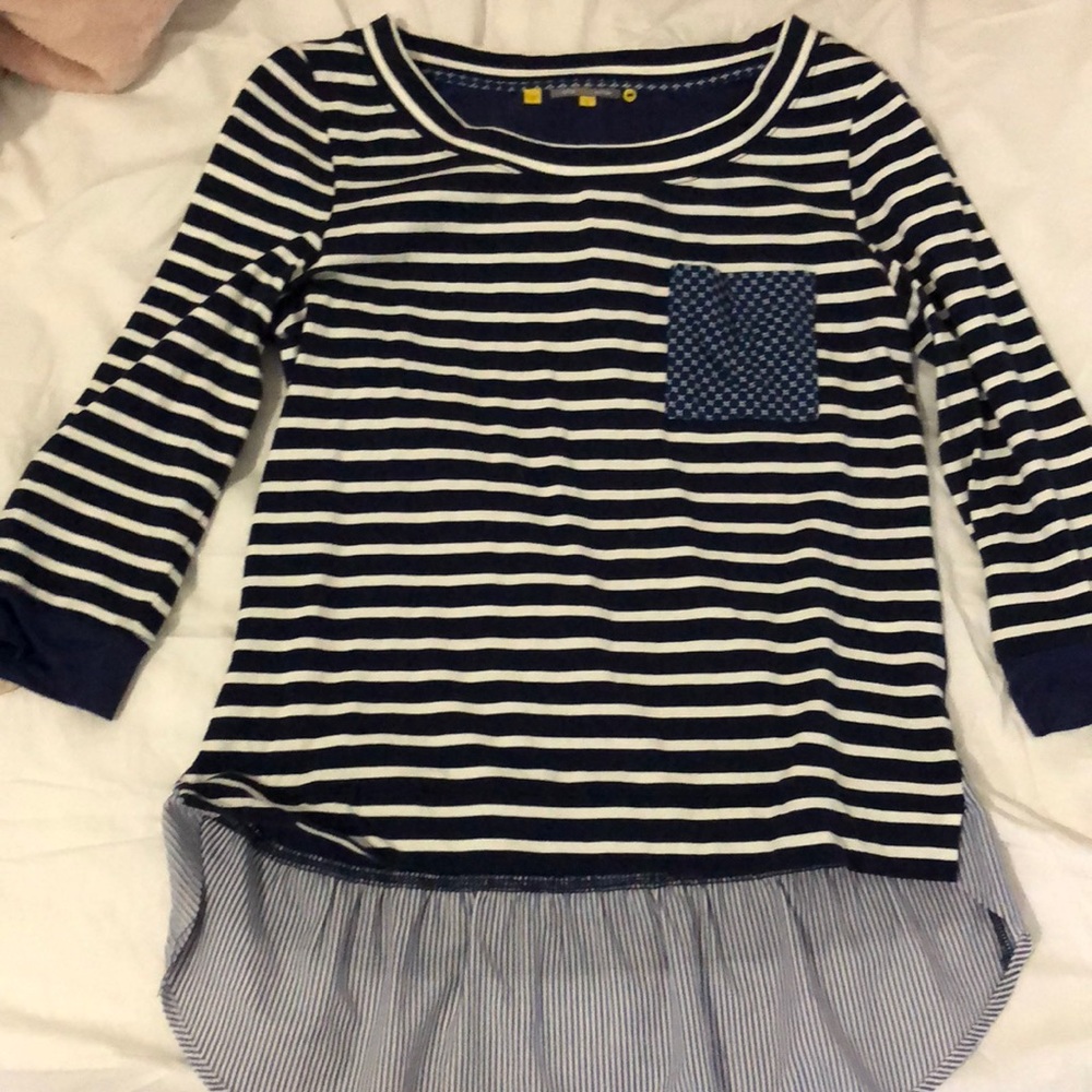 Mixed Media Anthropologie Top